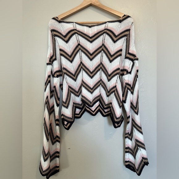 Lizbeth Chevron Pullover Sweater NWT - Picture 10 of 12